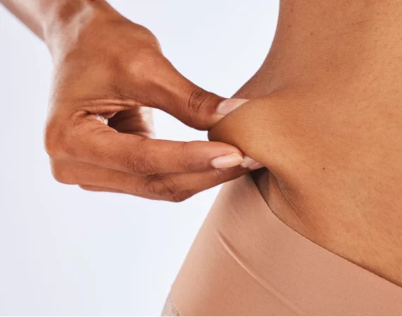 A professional Lipo Contrast body contouring session being performed at Beauty by Ruth Liverpool to target stubborn fat cells.
